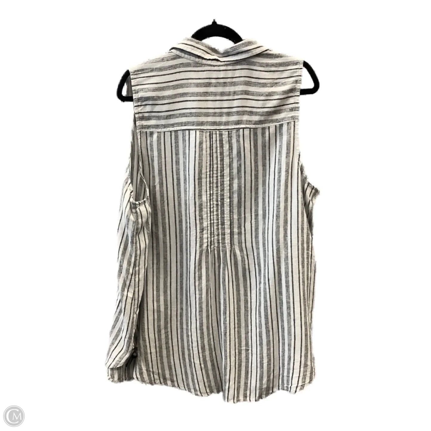 Top Sleeveless By Terra & Sky In Grey, Size: 1x