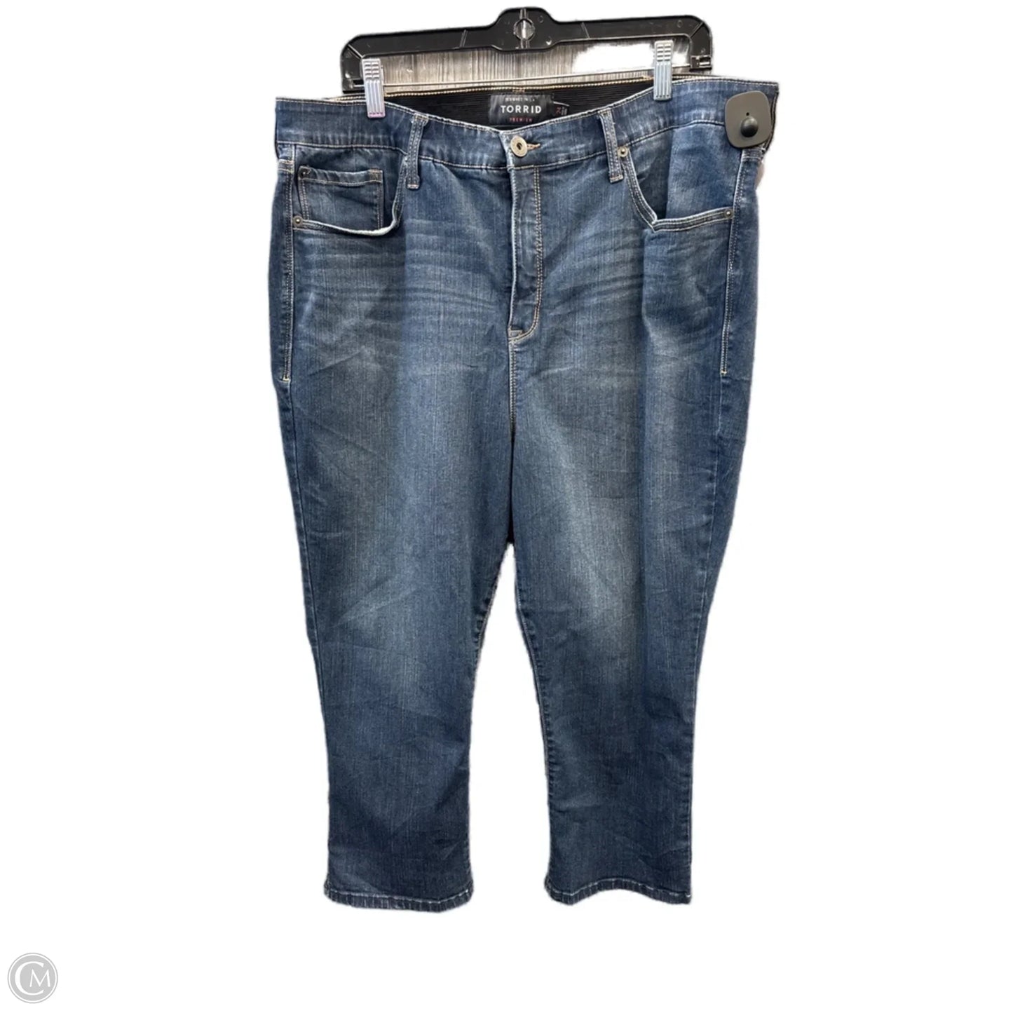 Capris By Torrid In Blue Denim, Size: 24