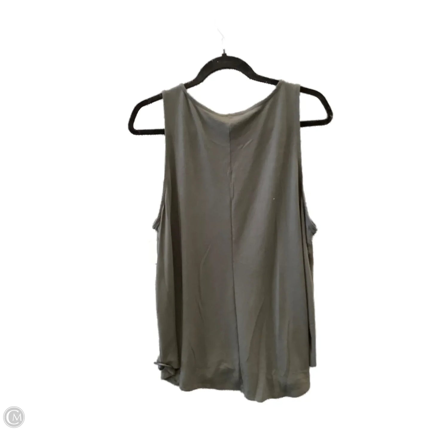 Top Sleeveless By Zenana Outfitters In Grey, Size: 2x