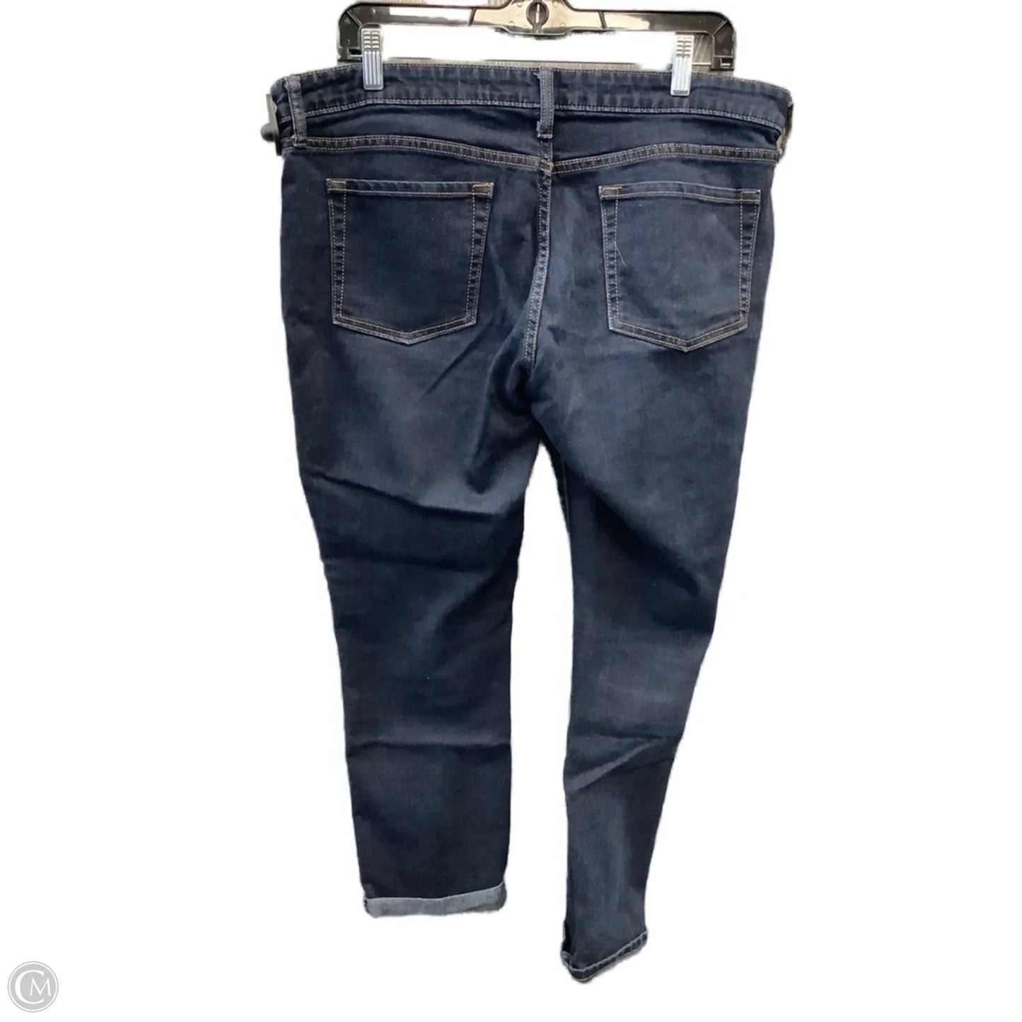 Jeans Skinny By Gap In Blue Denim, Size: 12p