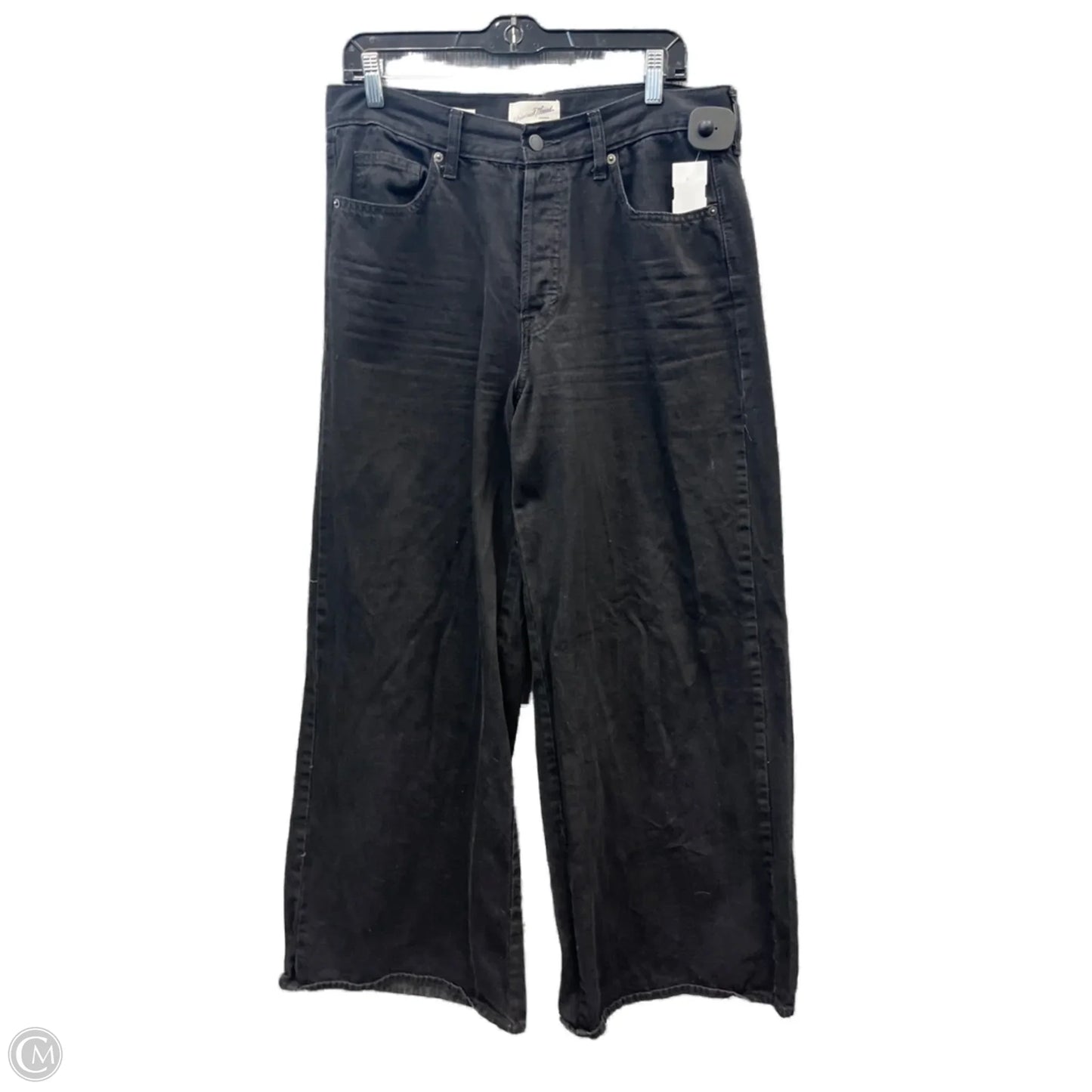 Jeans Wide Leg By Universal Thread In Black Denim, Size: 10