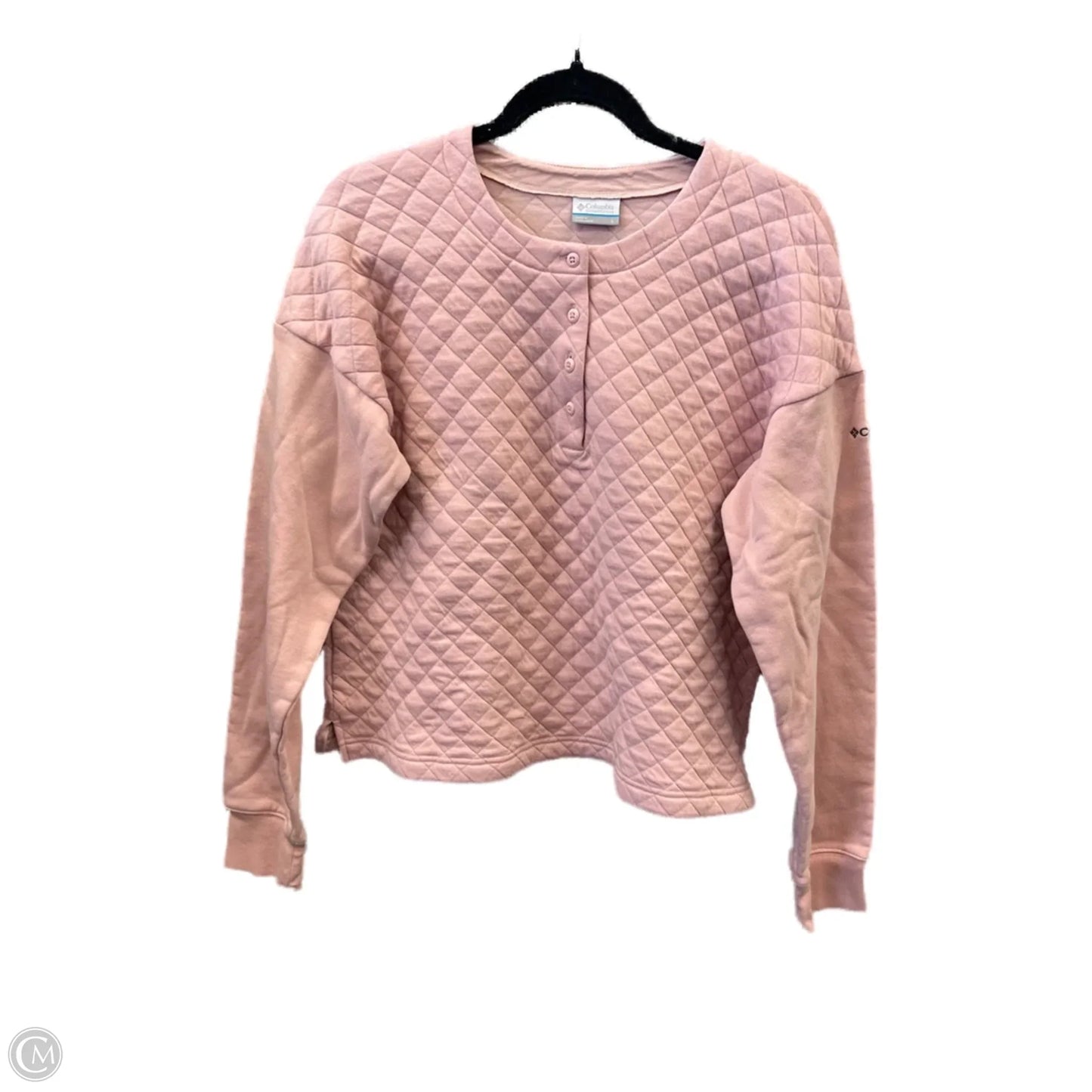 Top Long Sleeve By Columbia In Pink, Size: L