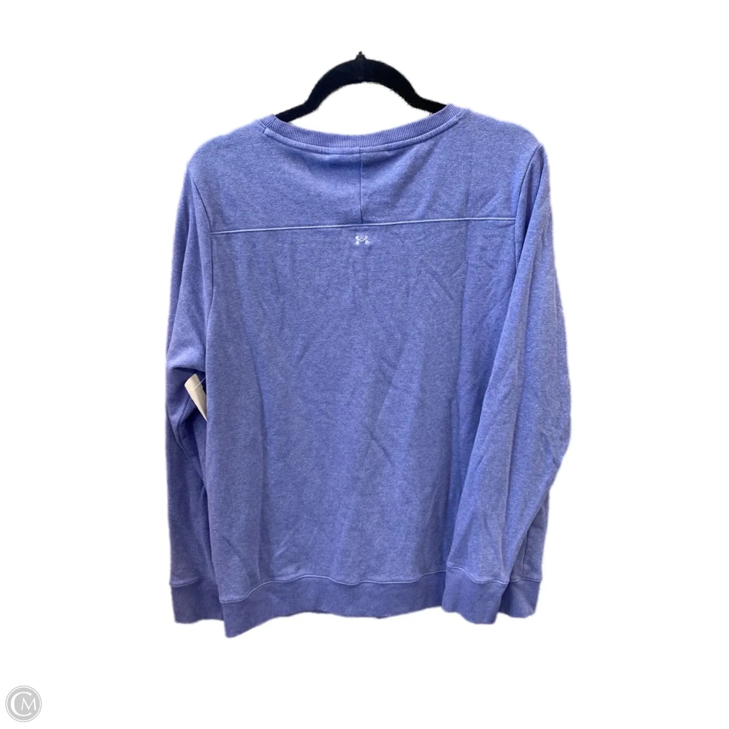 Athletic Top Long Sleeve Crewneck By Under Armour In Purple, Size: Xl