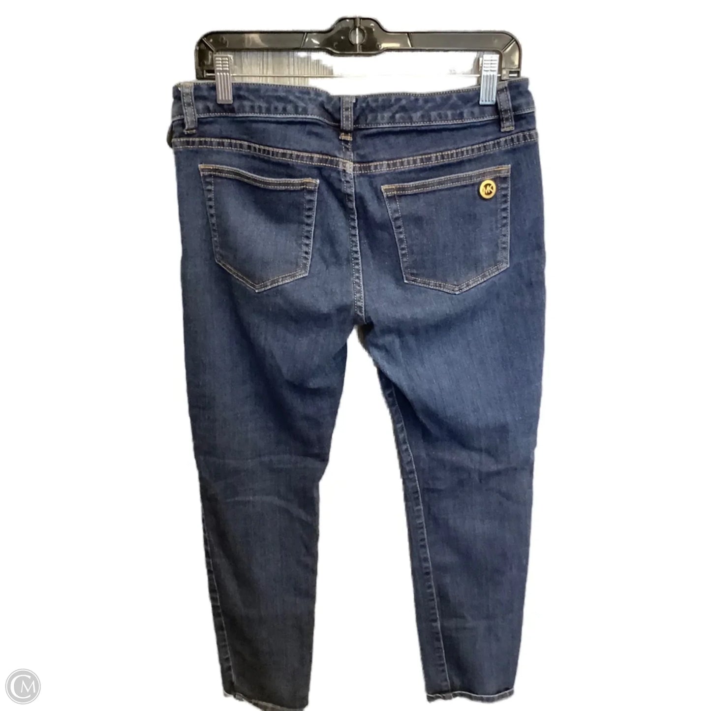 Jeans Cropped By Michael Kors In Blue Denim, Size: 0