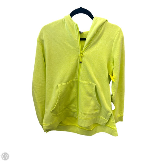 Sweatshirt Hoodie By Talbots In Yellow, Size: M