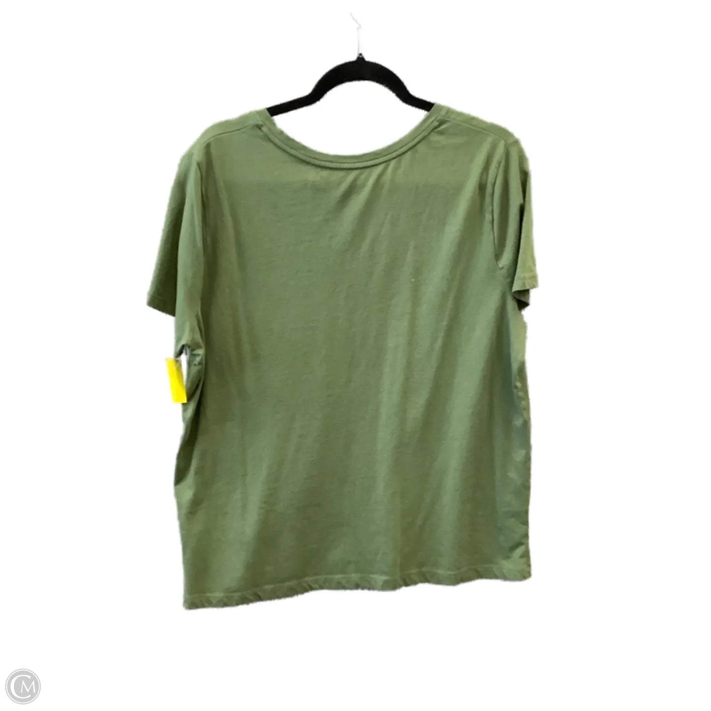 Top Short Sleeve Basic By Time And Tru In Green, Size: Xxl