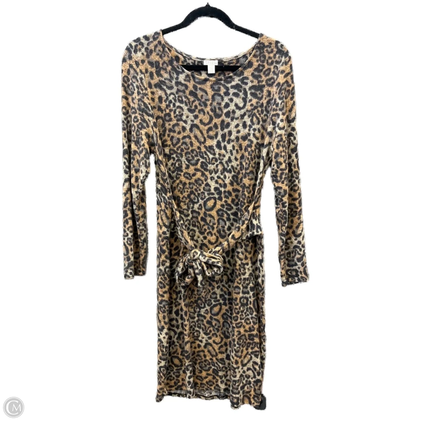 Dress Casual Midi By Spense In Animal Print, Size: L
