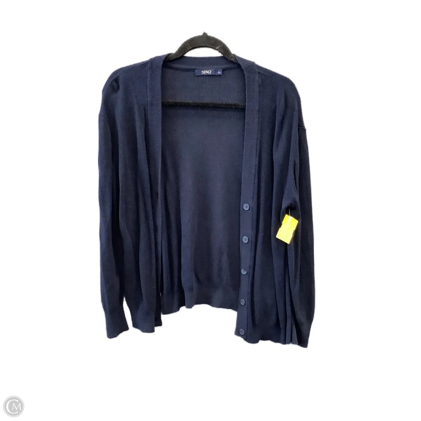 Cardigan By Clothes Mentor In Navy, Size: L