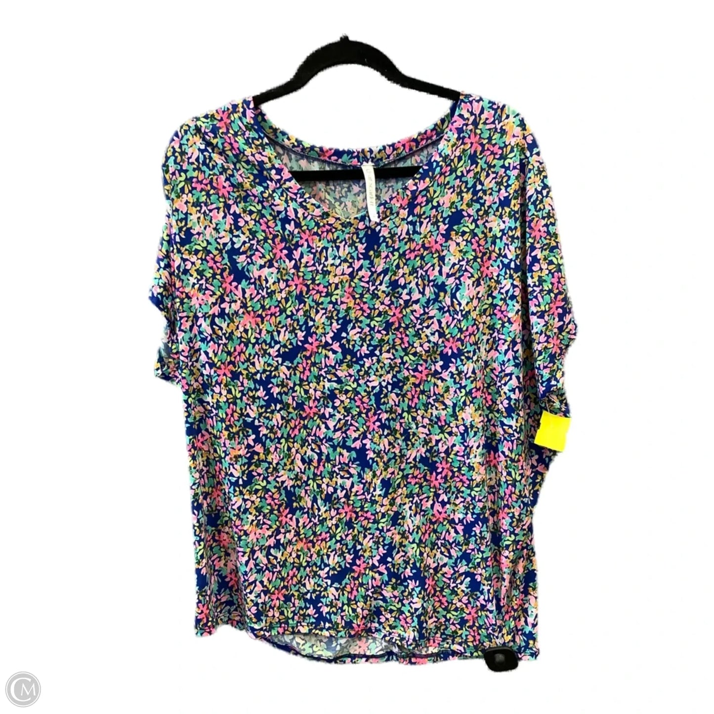 Blouse Short Sleeve By Dear Scarlett In Blue, Size: M