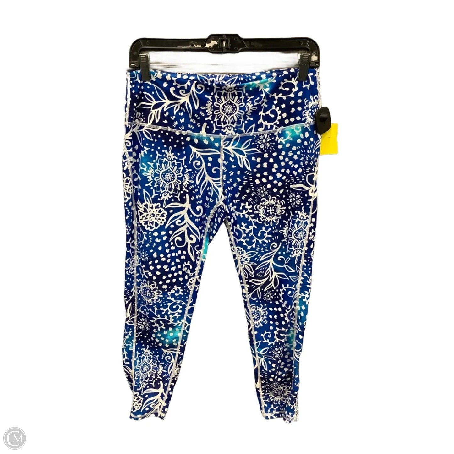 Athletic Leggings Capris By Aryeh In Blue, Size: M