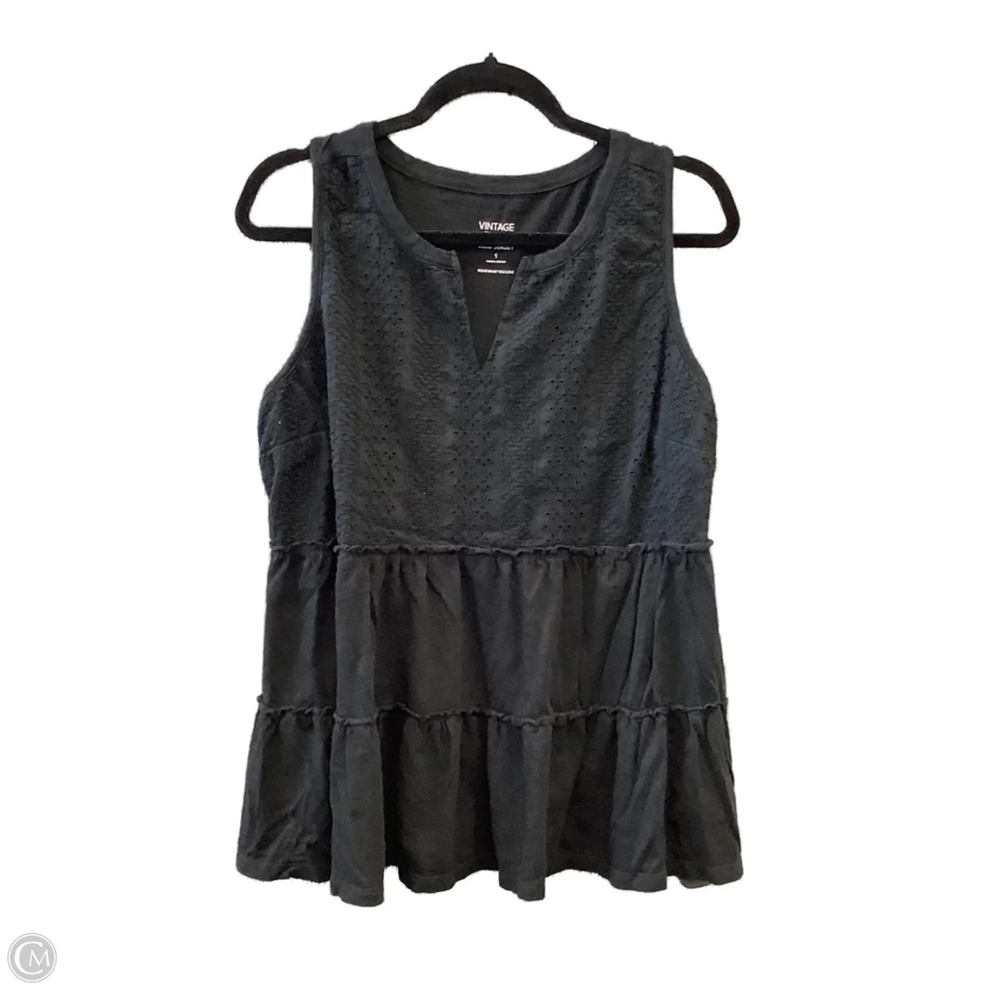 Top Sleeveless By Torrid In Black, Size: 1x