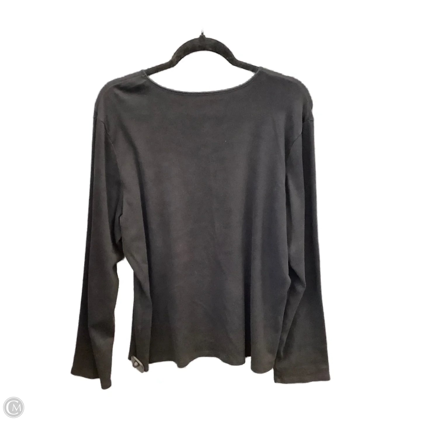 Top Long Sleeve Basic By J. Jill In Black, Size: Xl