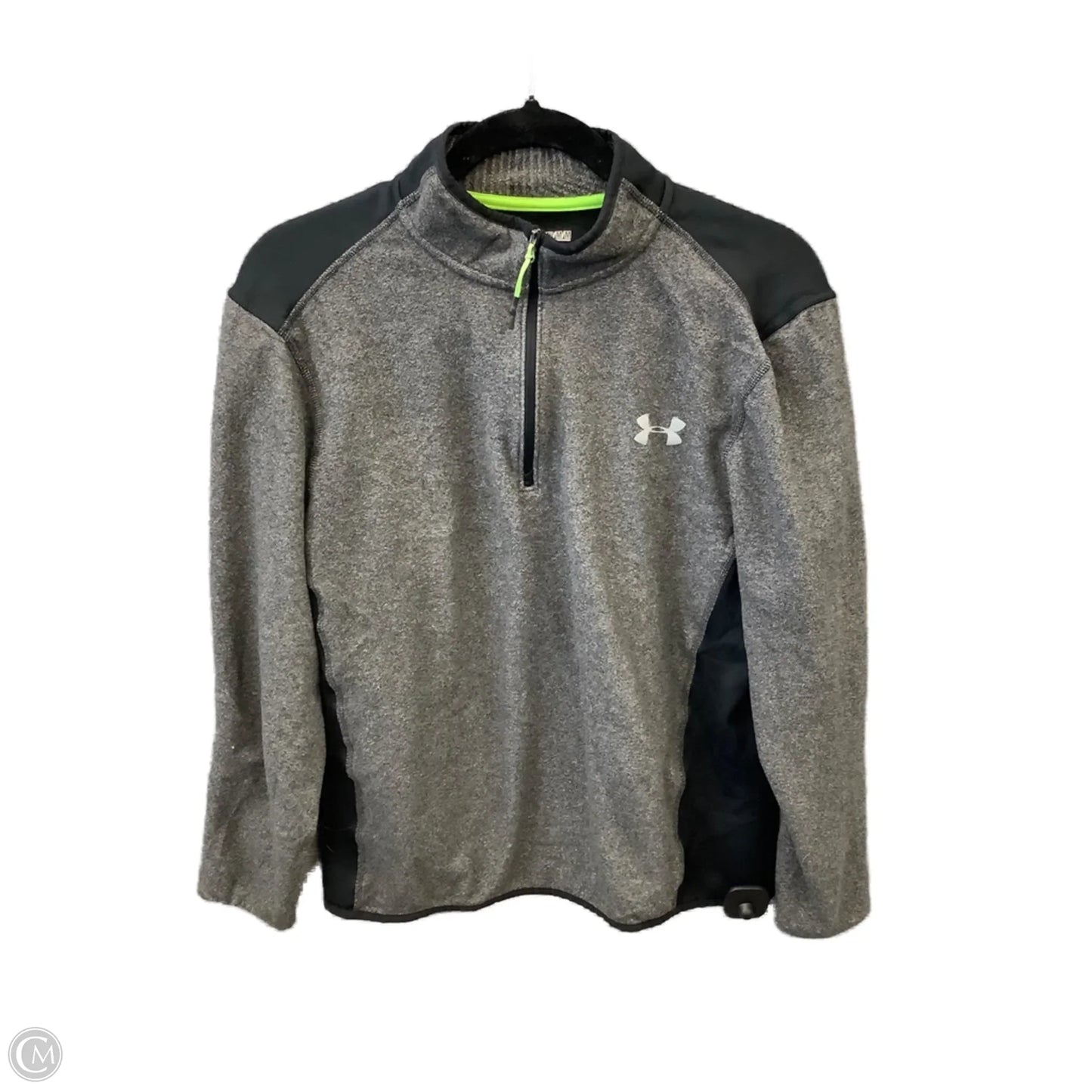 Athletic Sweatshirt Collar By Under Armour In Grey, Size: M