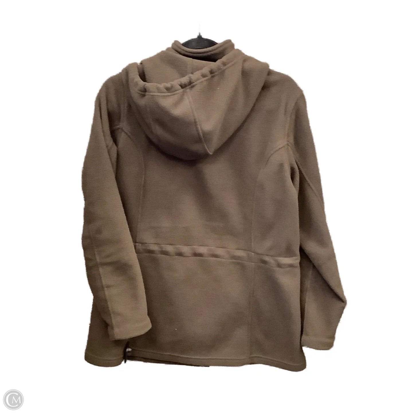 Jacket Fleece By Lands End In Brown, Size: M