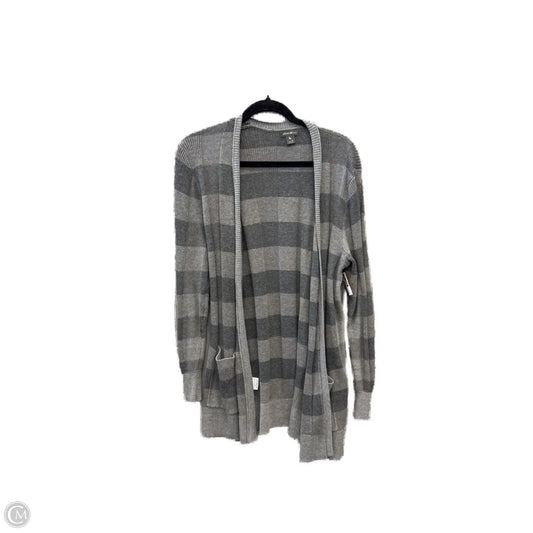 Sweater Cardigan By Eddie Bauer In Grey, Size: M