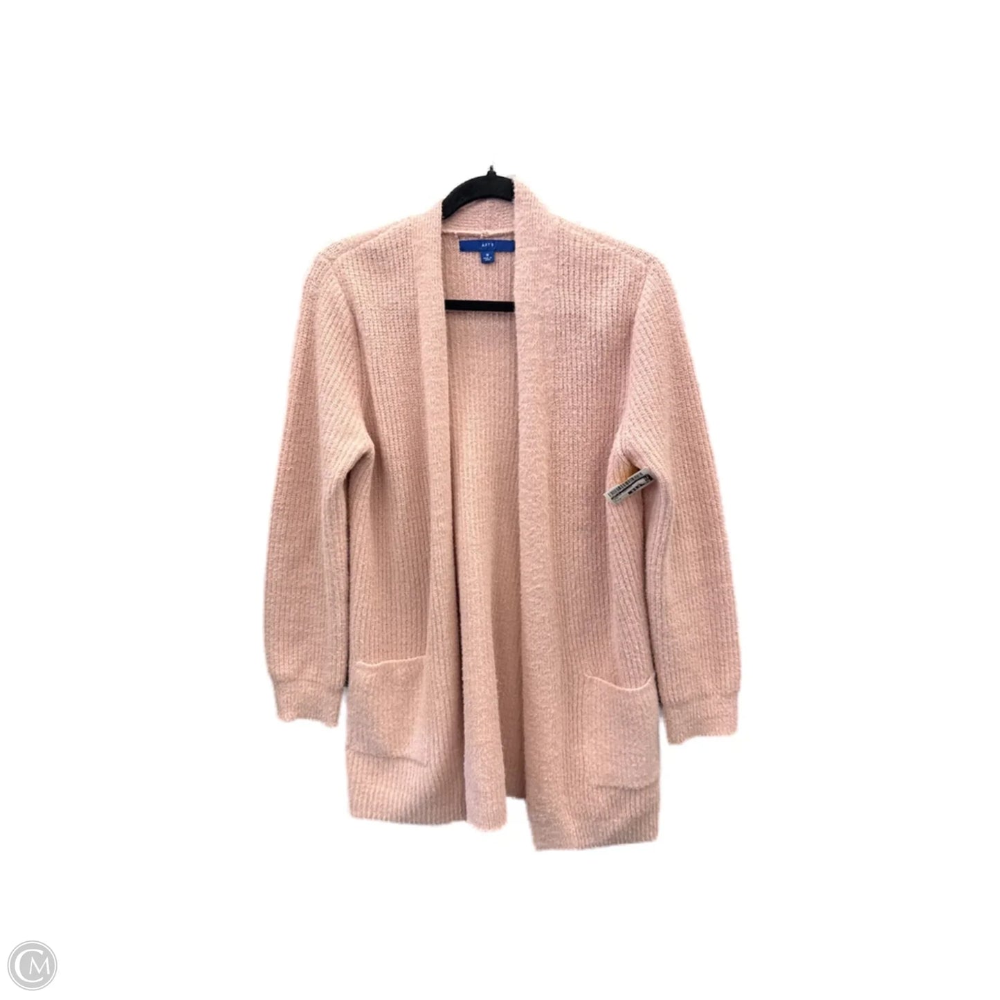 Sweater Cardigan By Apt 9 In Pink, Size: M