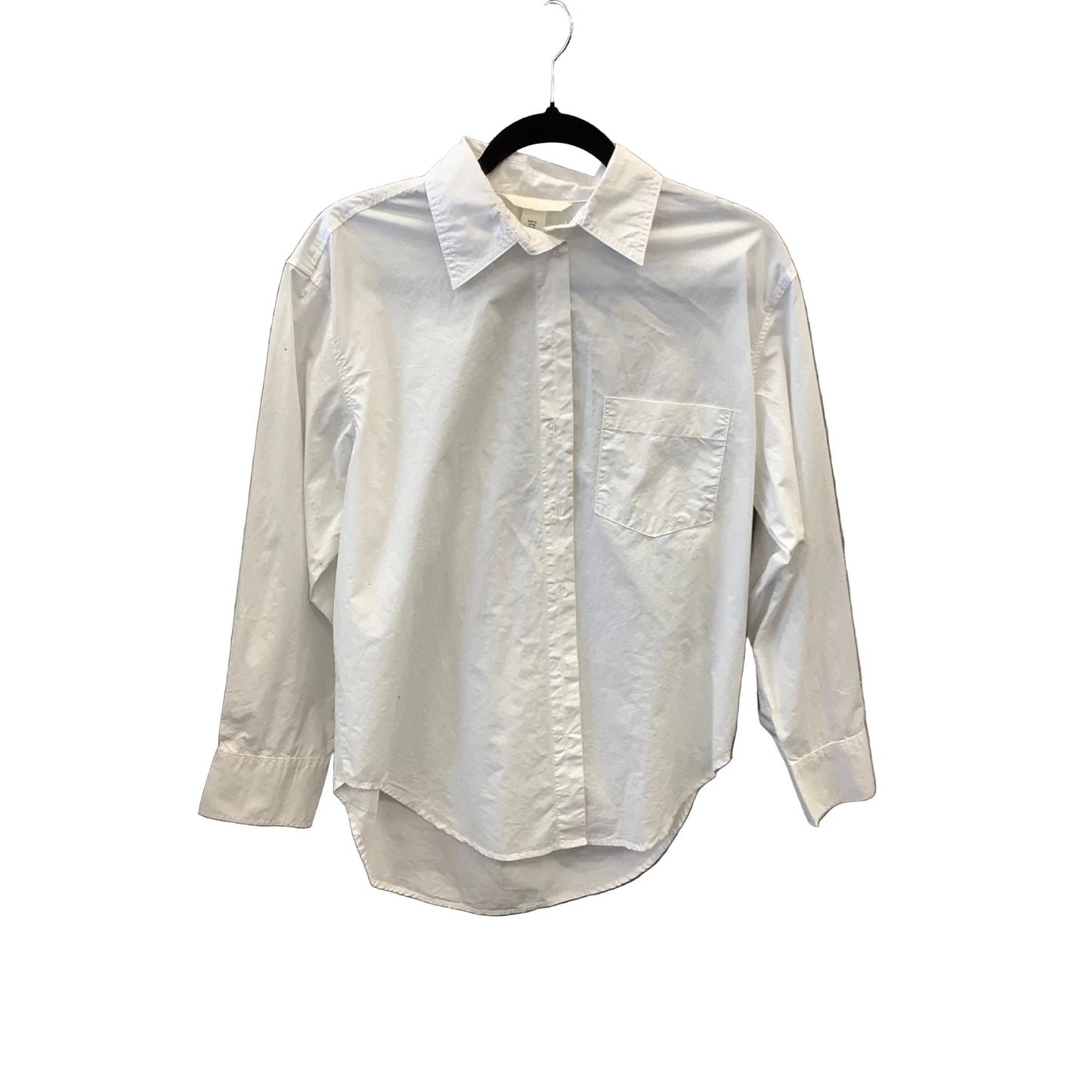 Top Long Sleeve By H&m In White, Size: Xs