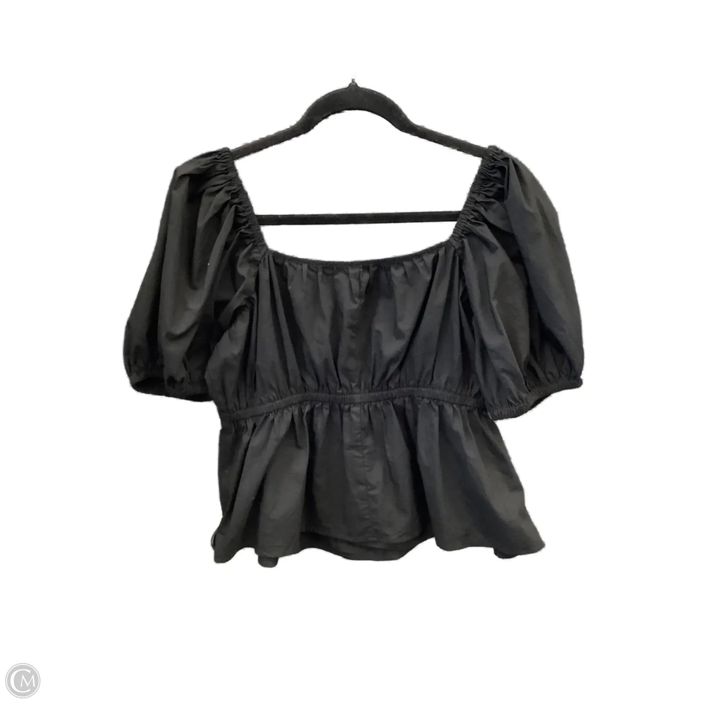 Top Short Sleeve By Express In Black, Size: M