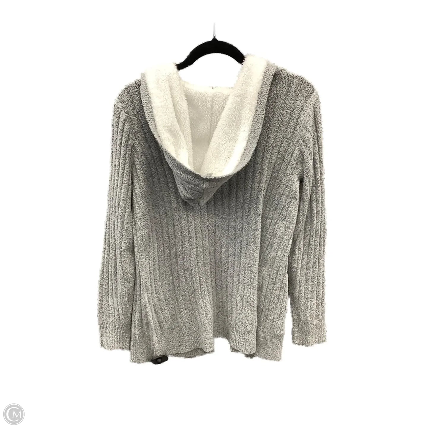 Sweater Cardigan By Clothes Mentor In Grey, Size: Xl