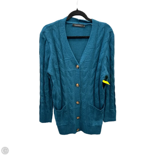 Sweater Cardigan By Merokeety In Teal, Size: L