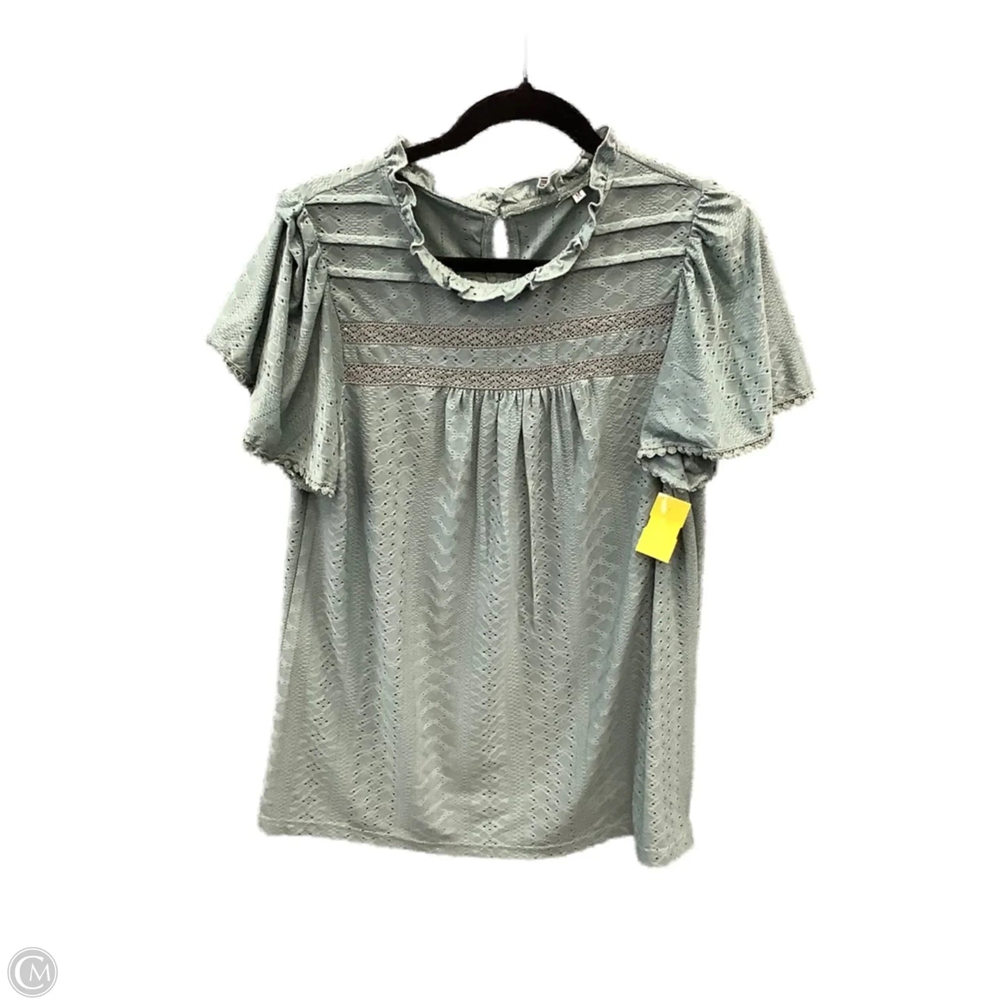 Top Short Sleeve By Clothes Mentor In Green, Size: M