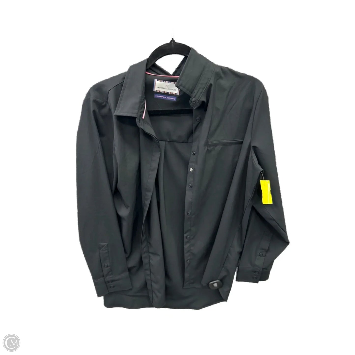 Top Long Sleeve By Clothes Mentor In Black, Size: M