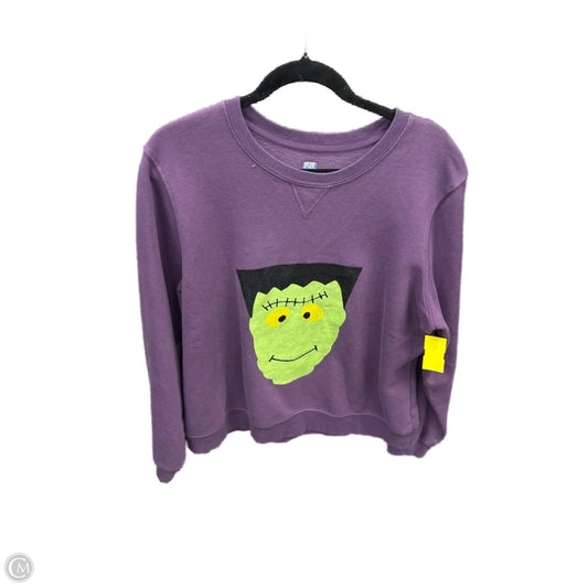 Sweatshirt Crewneck By Sjb Active In Purple, Size: Xl