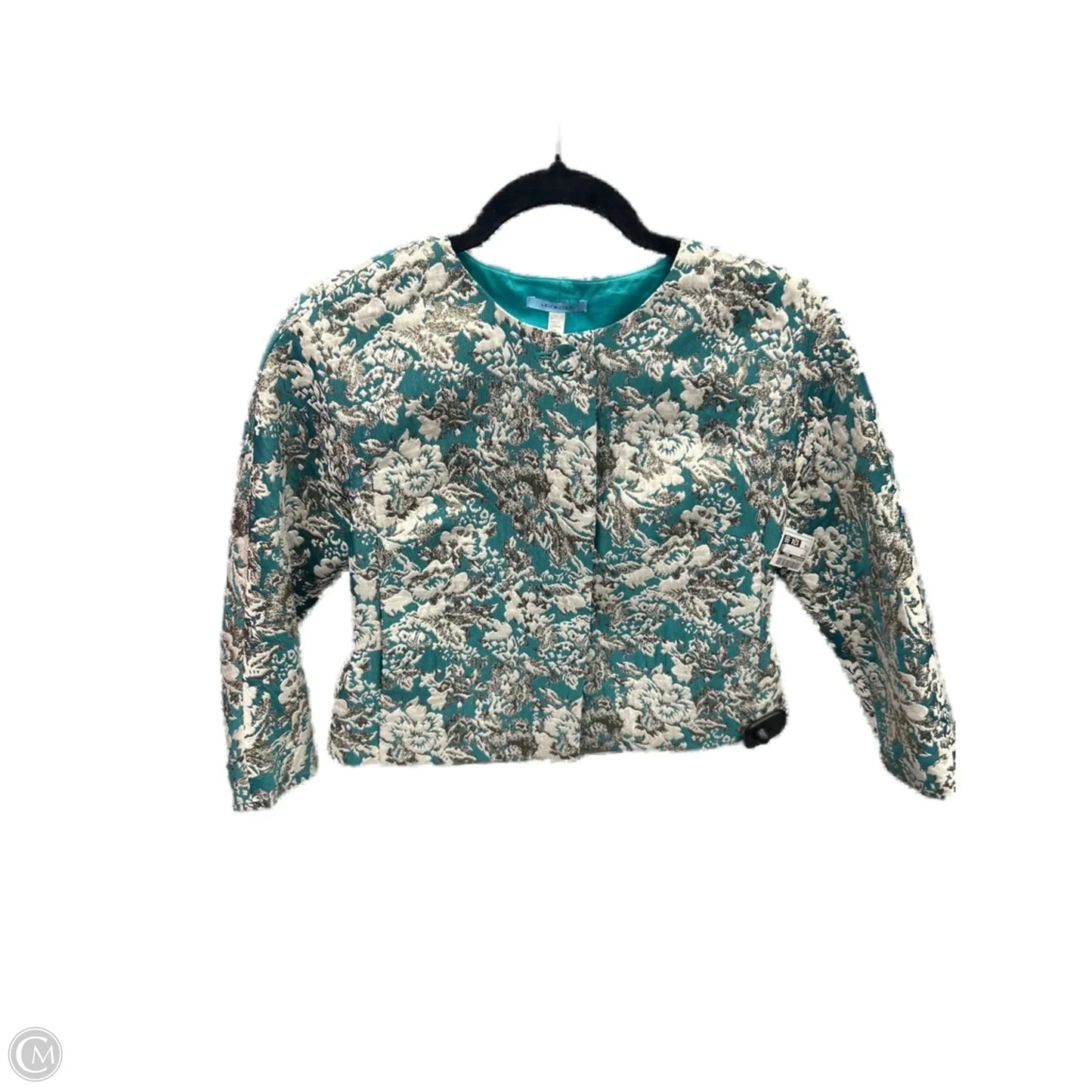 Blazer By Anthropologie In Teal, Size: Xs