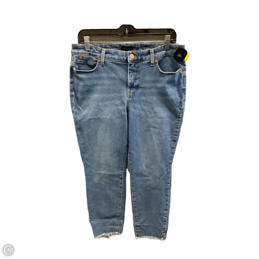 Jeans Cropped By Talbots In Blue Denim, Size: 10p