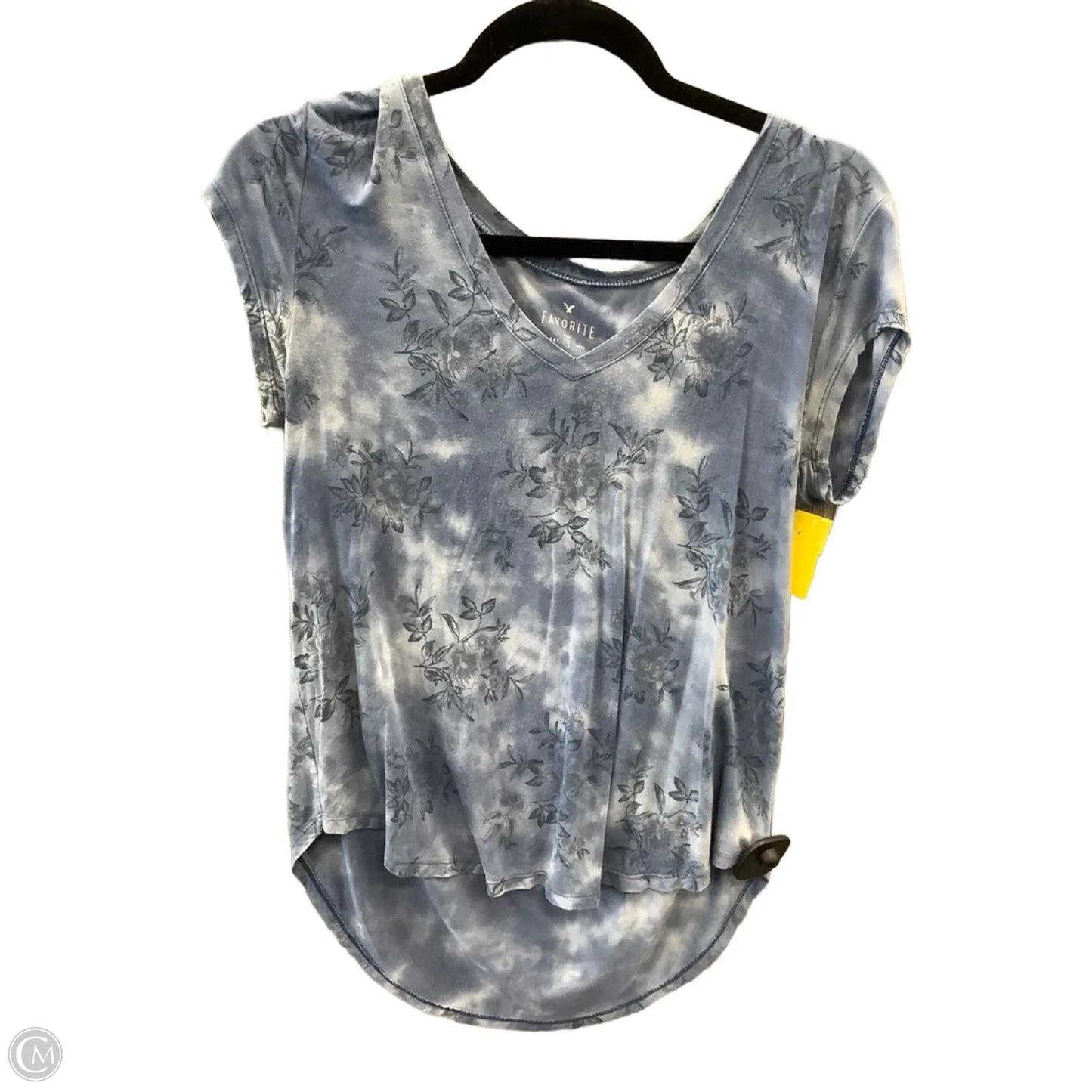 Top Short Sleeve By American Eagle In Blue, Size: S