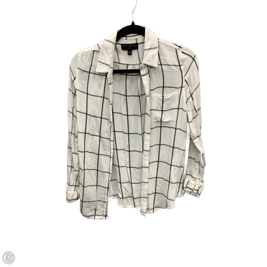 Top Long Sleeve By Banana Republic In White, Size: Xs
