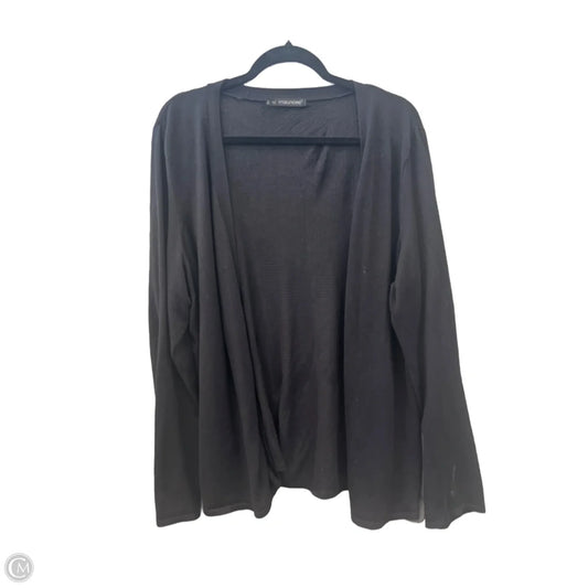 Cardigan By Maurices In Black, Size: 2x