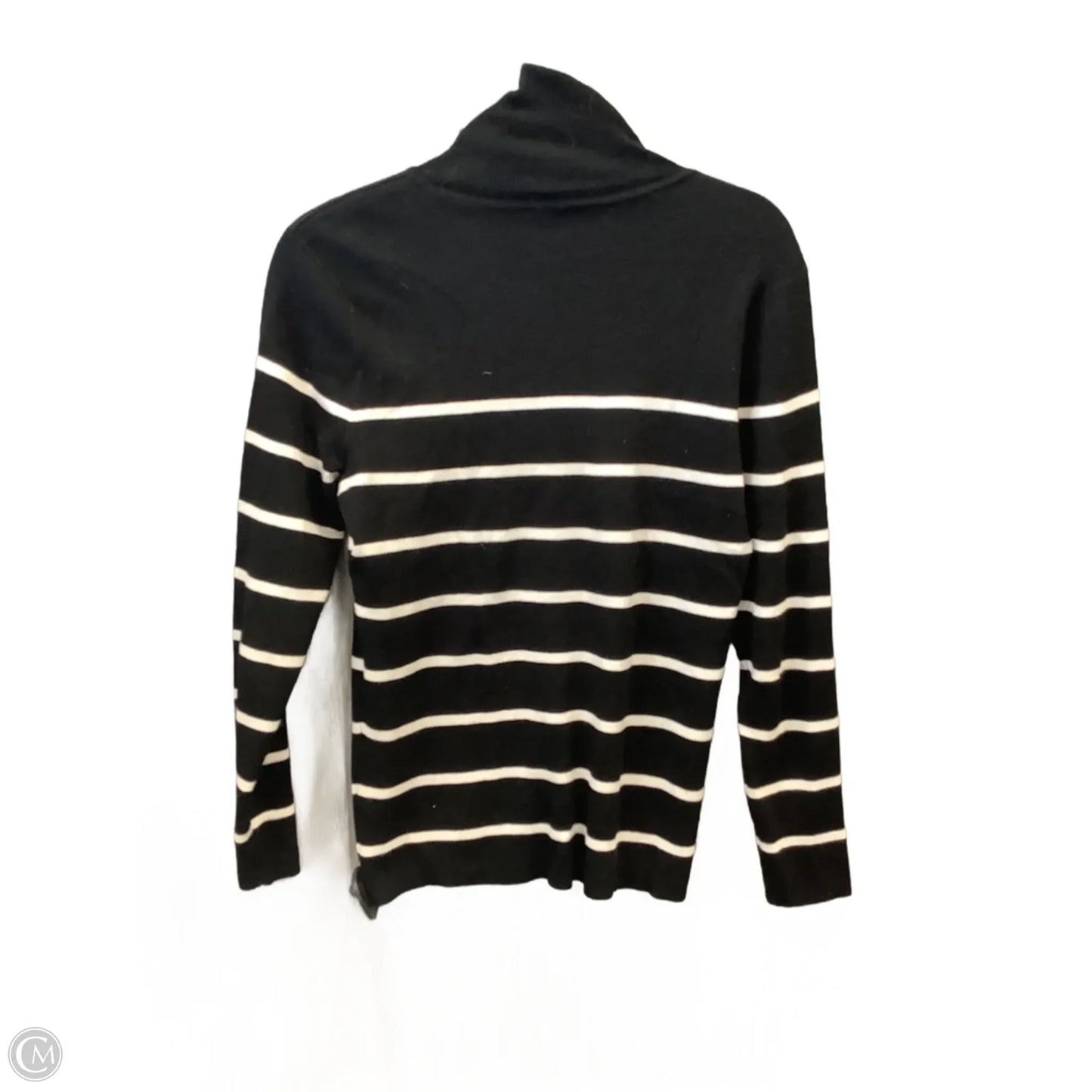 Top Long Sleeve By Chicos In Black, Size: M