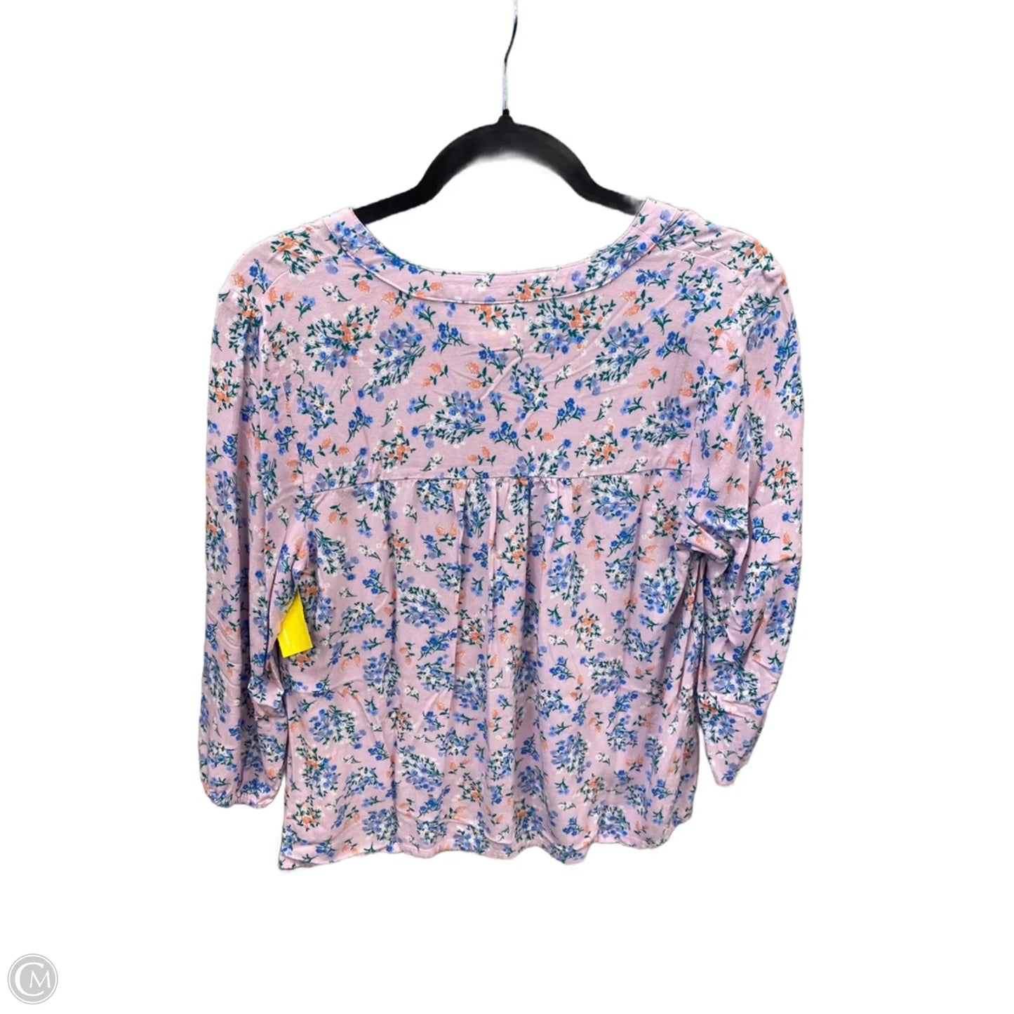 Top 3/4 Sleeve By St Johns Bay In Purple, Size: S