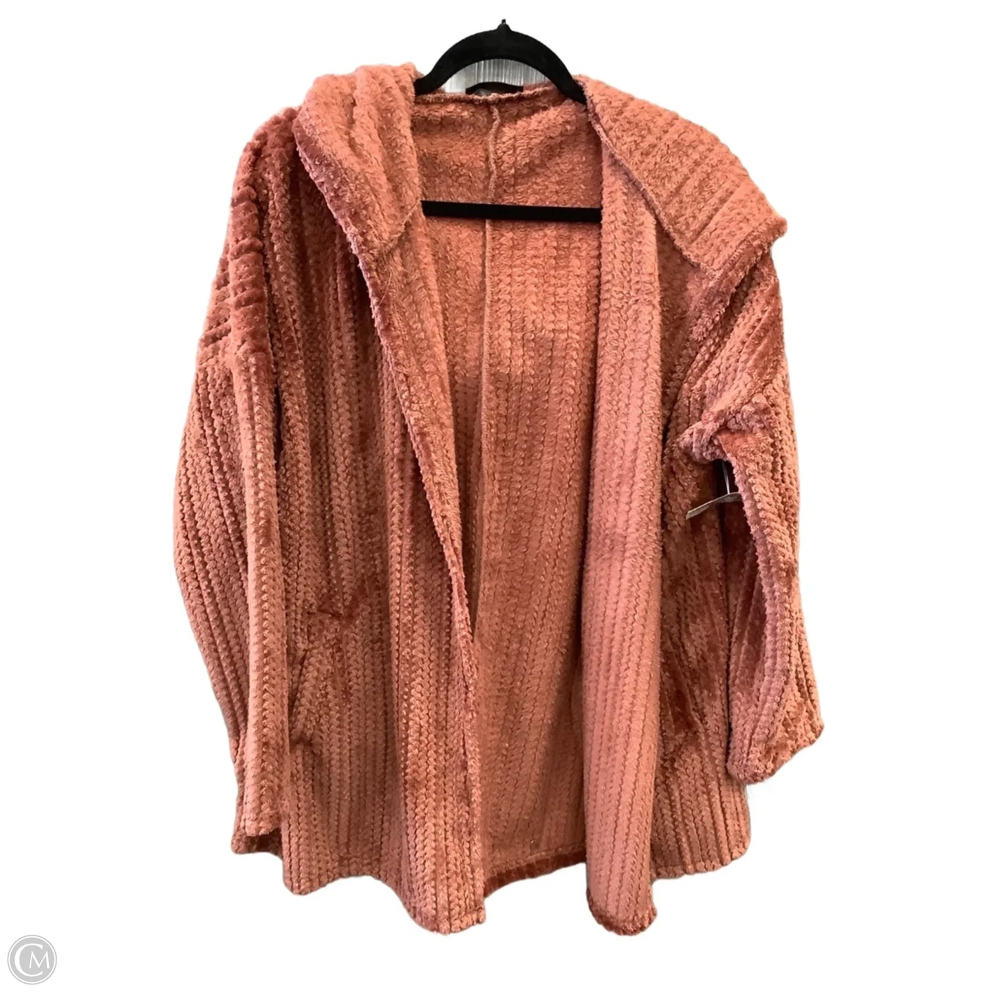 Jacket Faux Fur & Sherpa By Clothes Mentor In Brown, Size: 1x