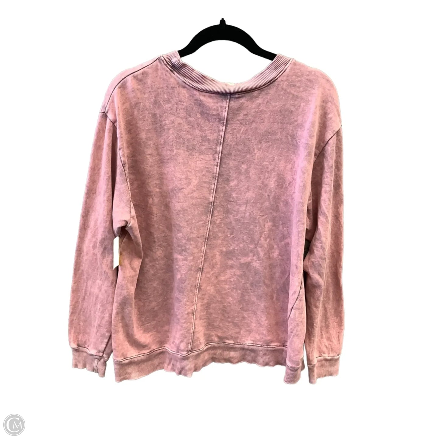 Top Long Sleeve By Clothes Mentor In Pink, Size: L