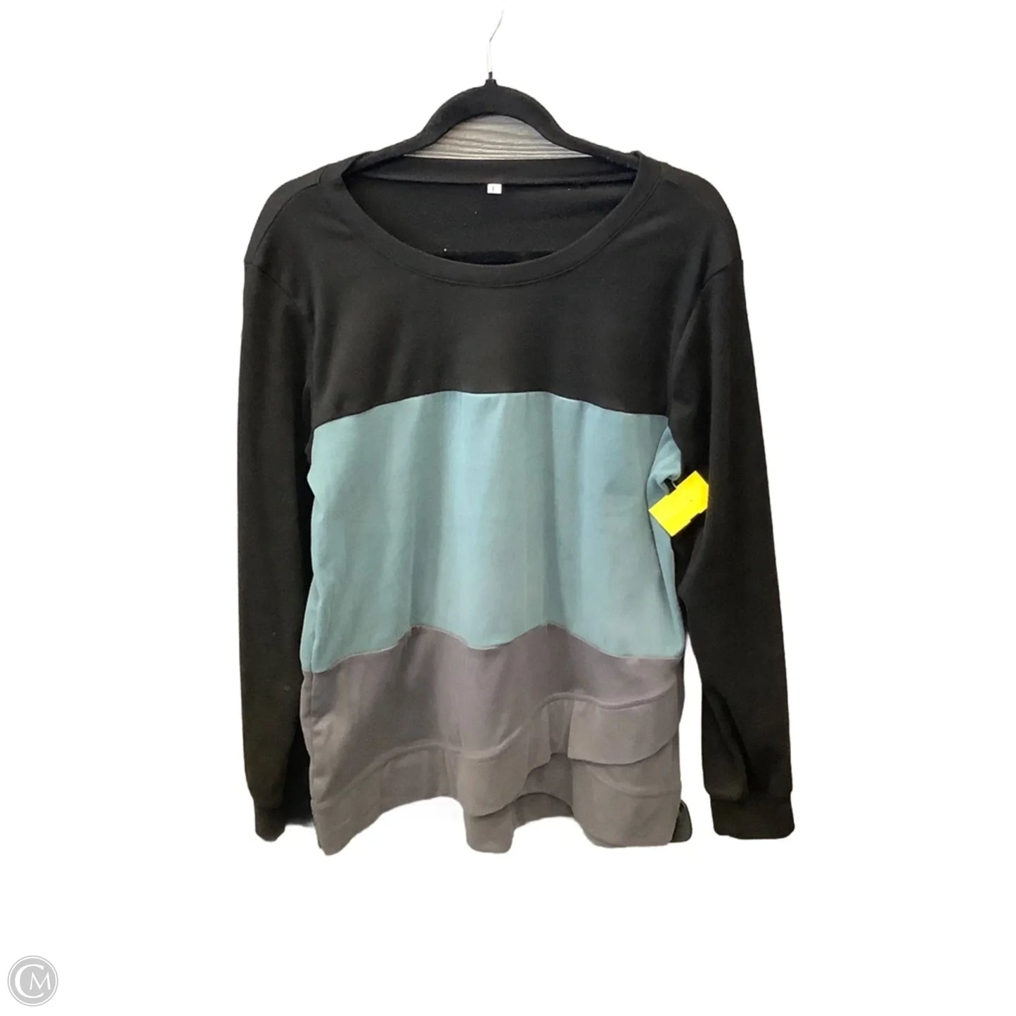 Top Long Sleeve By Clothes Mentor In Black, Size: L