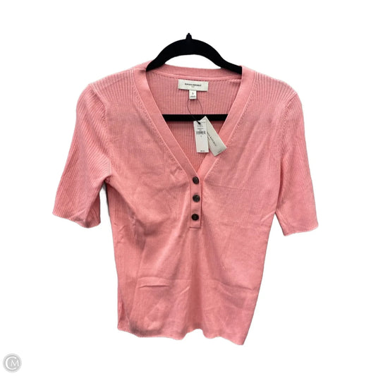 Top Short Sleeve By Banana Republic In Pink, Size: S