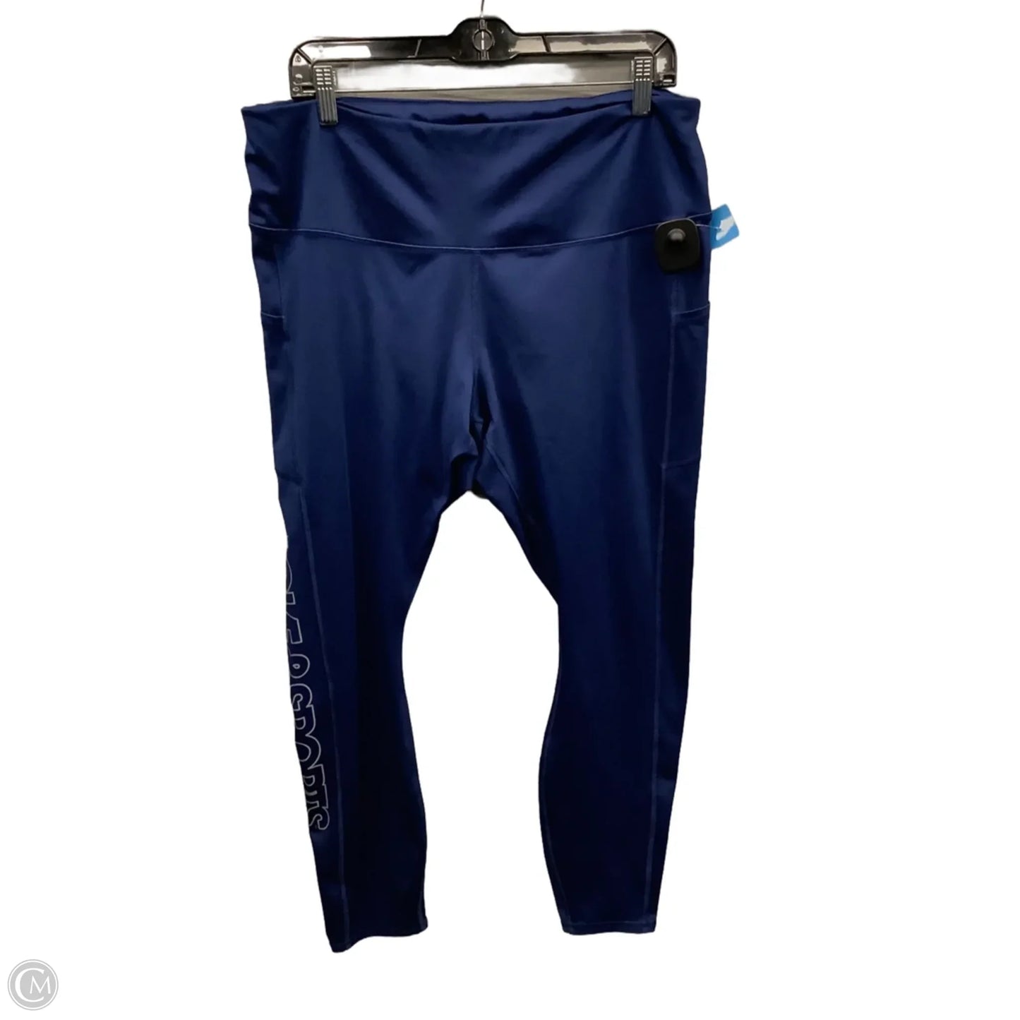 Athletic Leggings By Love & Sports In Navy, Size: Xxl