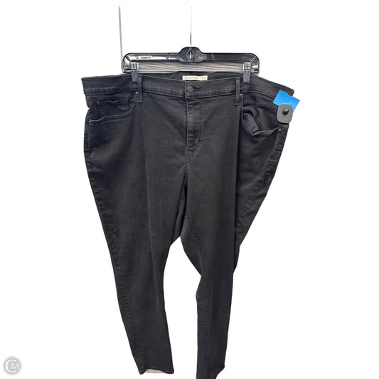 Jeans Skinny By Levis In Black Denim, Size: 24