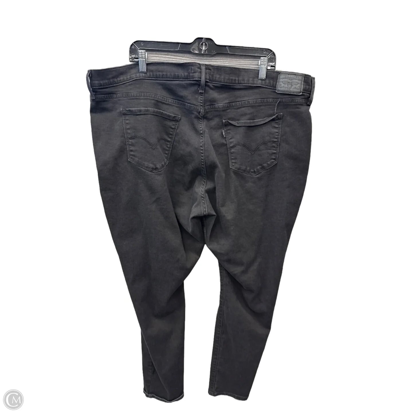 Jeans Skinny By Levis In Black Denim, Size: 24