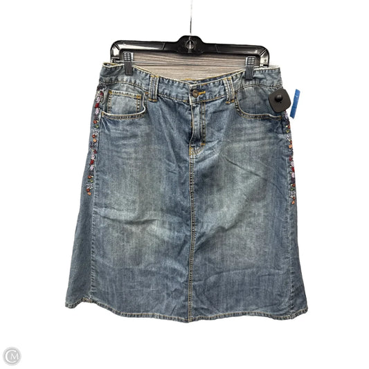 Skirt Midi By Tommy Hilfiger In Blue Denim, Size: 14