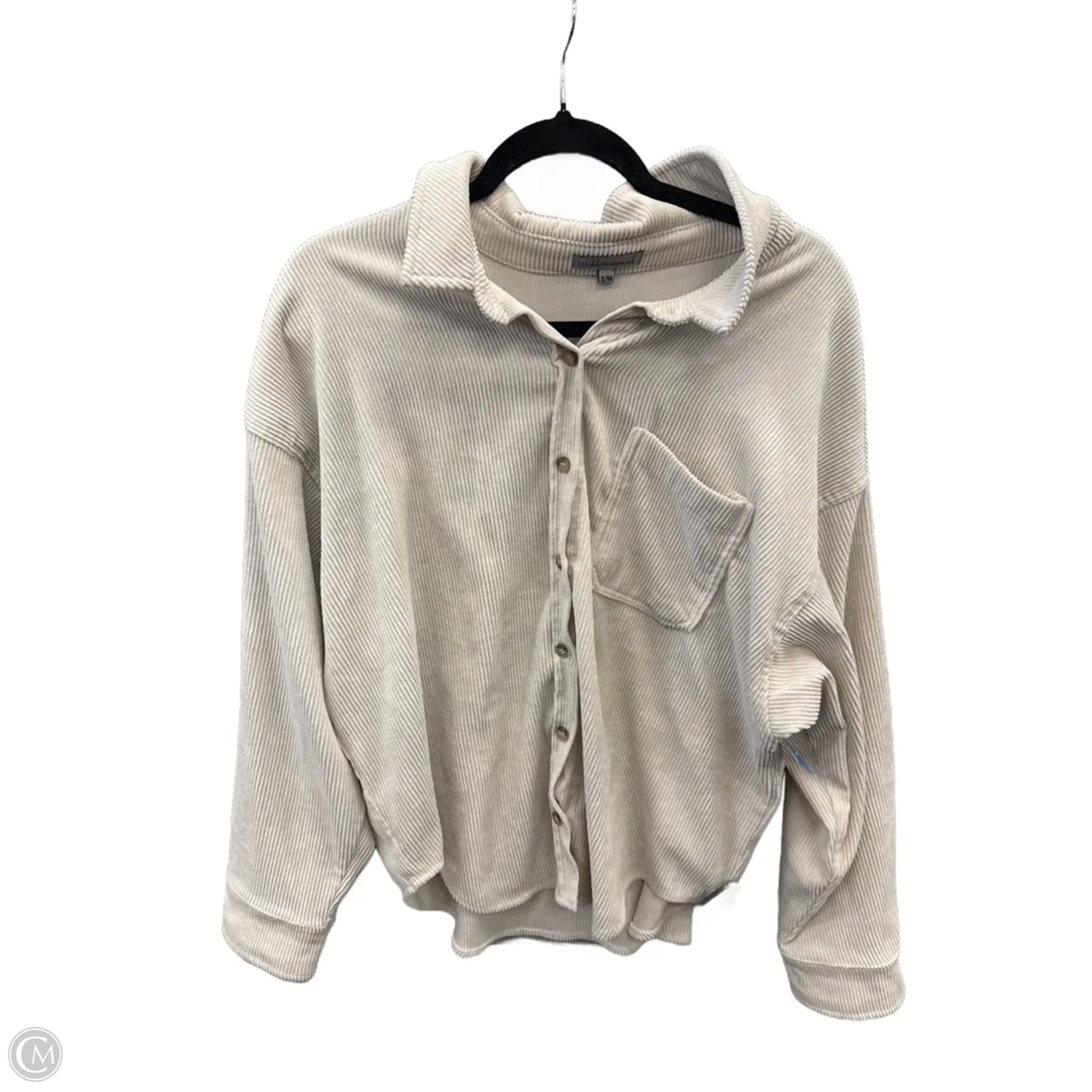 Jacket Shirt By Wishlist In Cream, Size: M