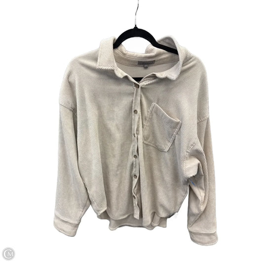 Jacket Shirt By Wishlist In Cream, Size: M
