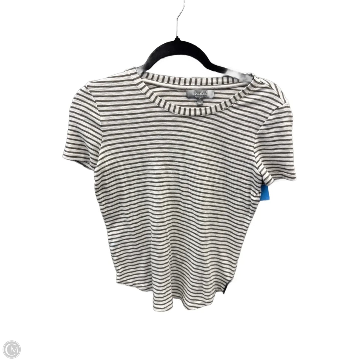 Top Short Sleeve By Marled In Striped Pattern, Size: Xs