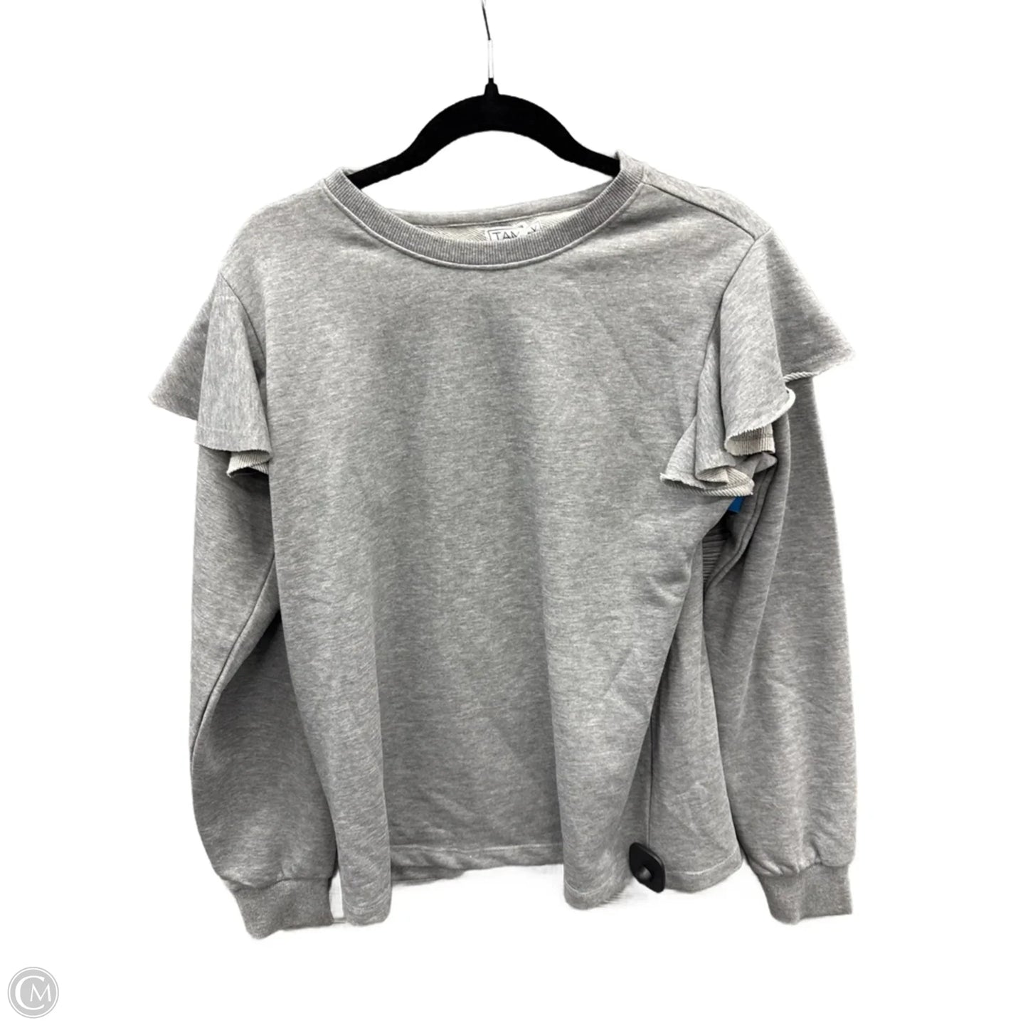 Top Long Sleeve By Clothes Mentor In Grey, Size: M