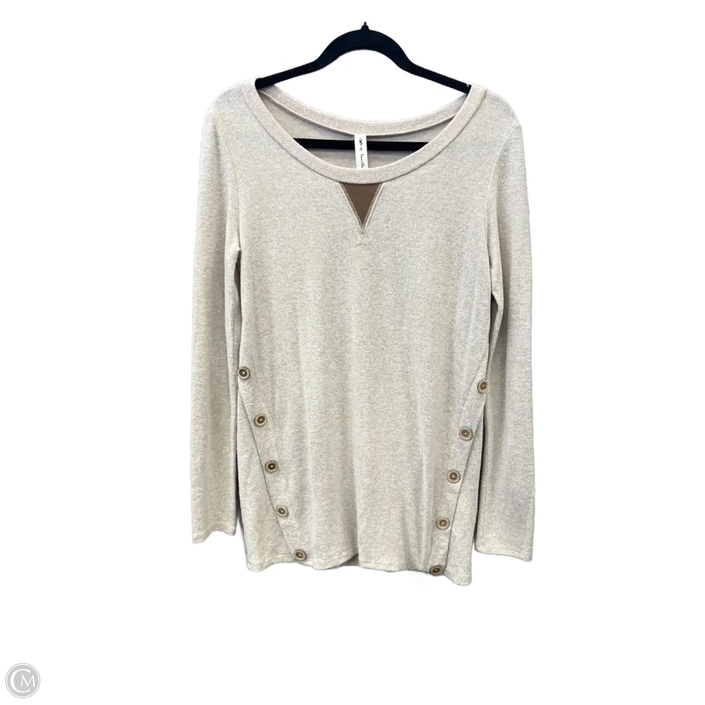Top Long Sleeve By Vanilla Bay In Beige, Size: M