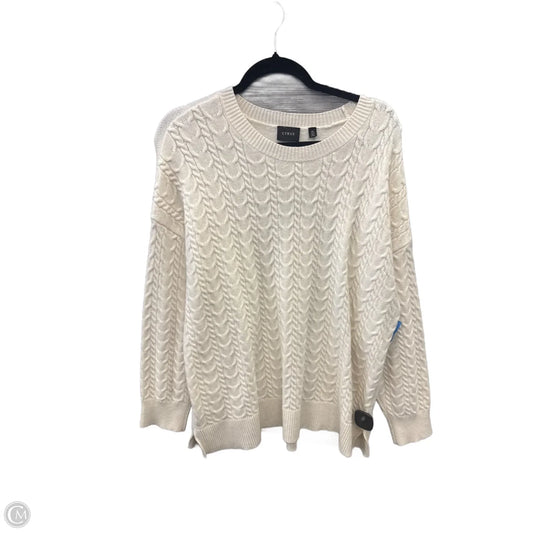 Sweater By Cyrus In Cream, Size: 1x
