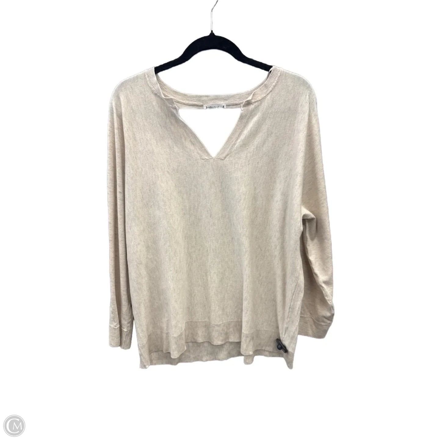 Top Long Sleeve By Kathy Ireland In Beige, Size: 2x