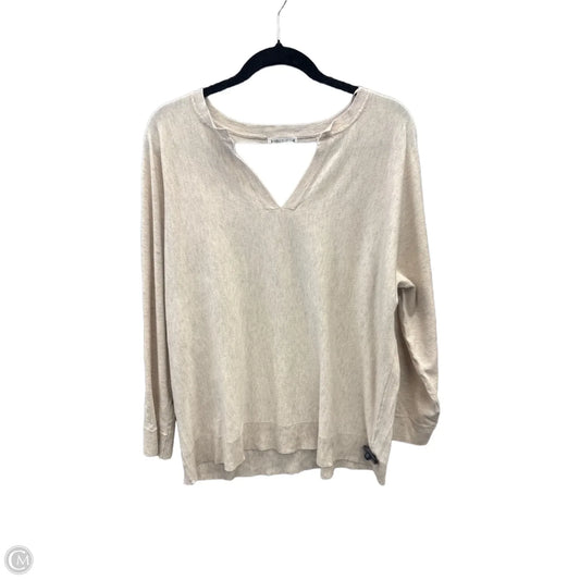 Top Long Sleeve By Kathy Ireland In Beige, Size: 2x